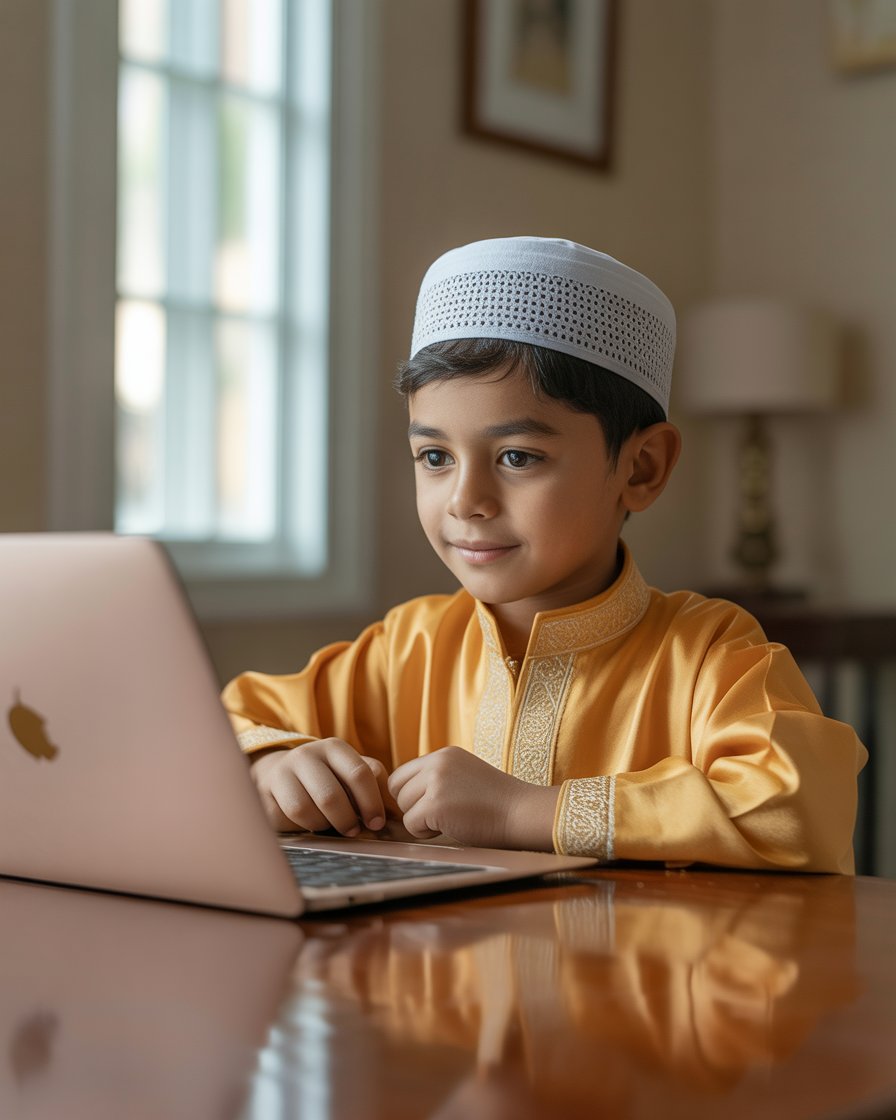 boy learn quran
